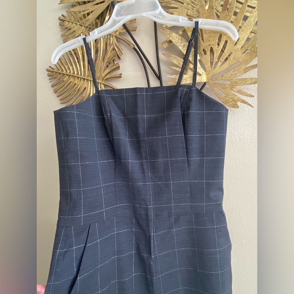 Banana Republic Black Grid Jumpsuit - Picture 2 of 7
